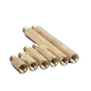 Customized All Size spacers Single - ended 8mm-30mm Brass Standoff Spacer Hexagonal Isolation Support Brass Standoff