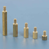 Customized All Size spacers Single - ended 8mm-30mm Brass Standoff Spacer Hexagonal Isolation Support Brass Standoff